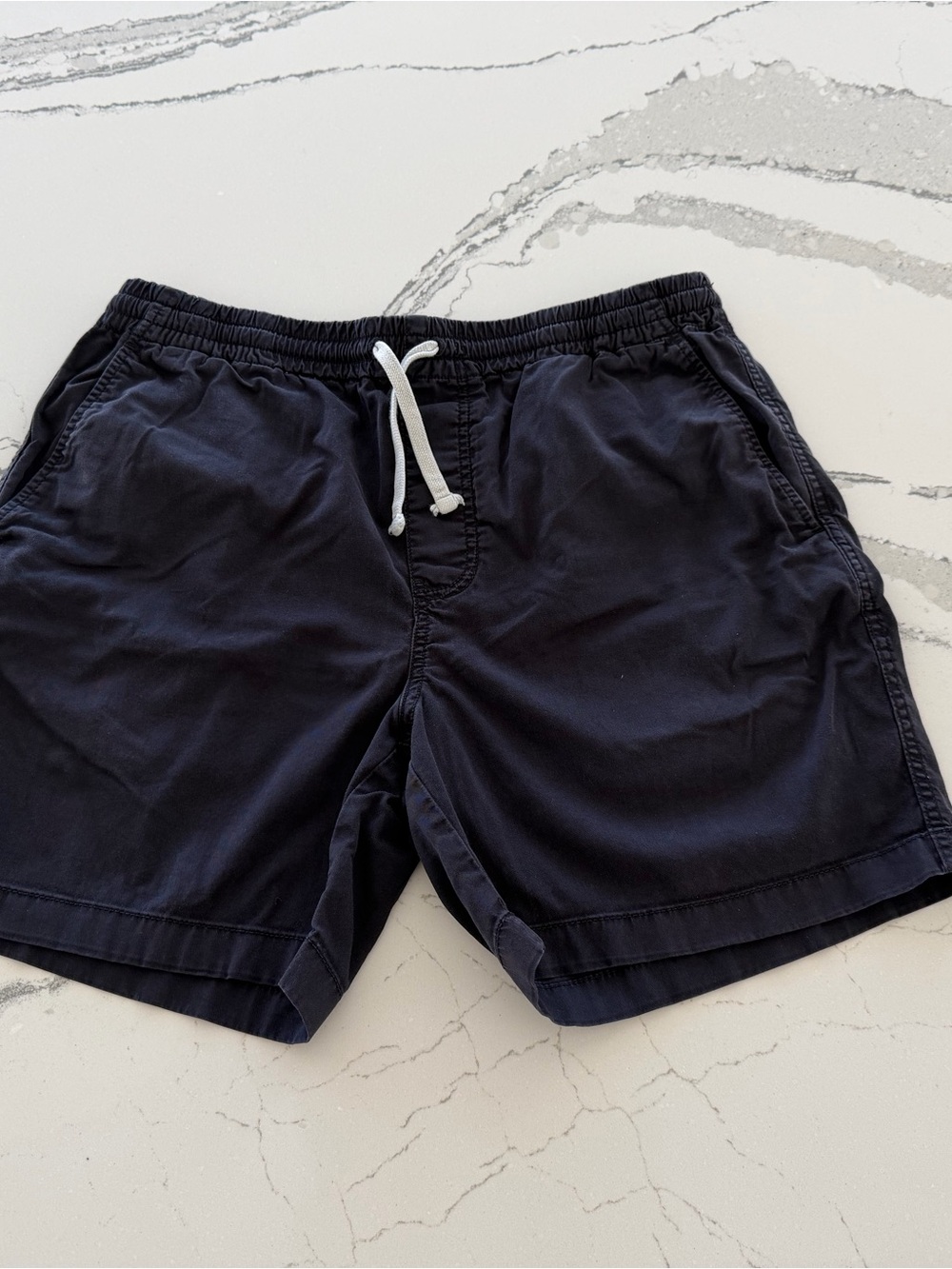 JCREW washed Black Drawstring Casual Shorts